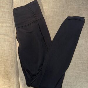 Lululemon leggings with mesh panel